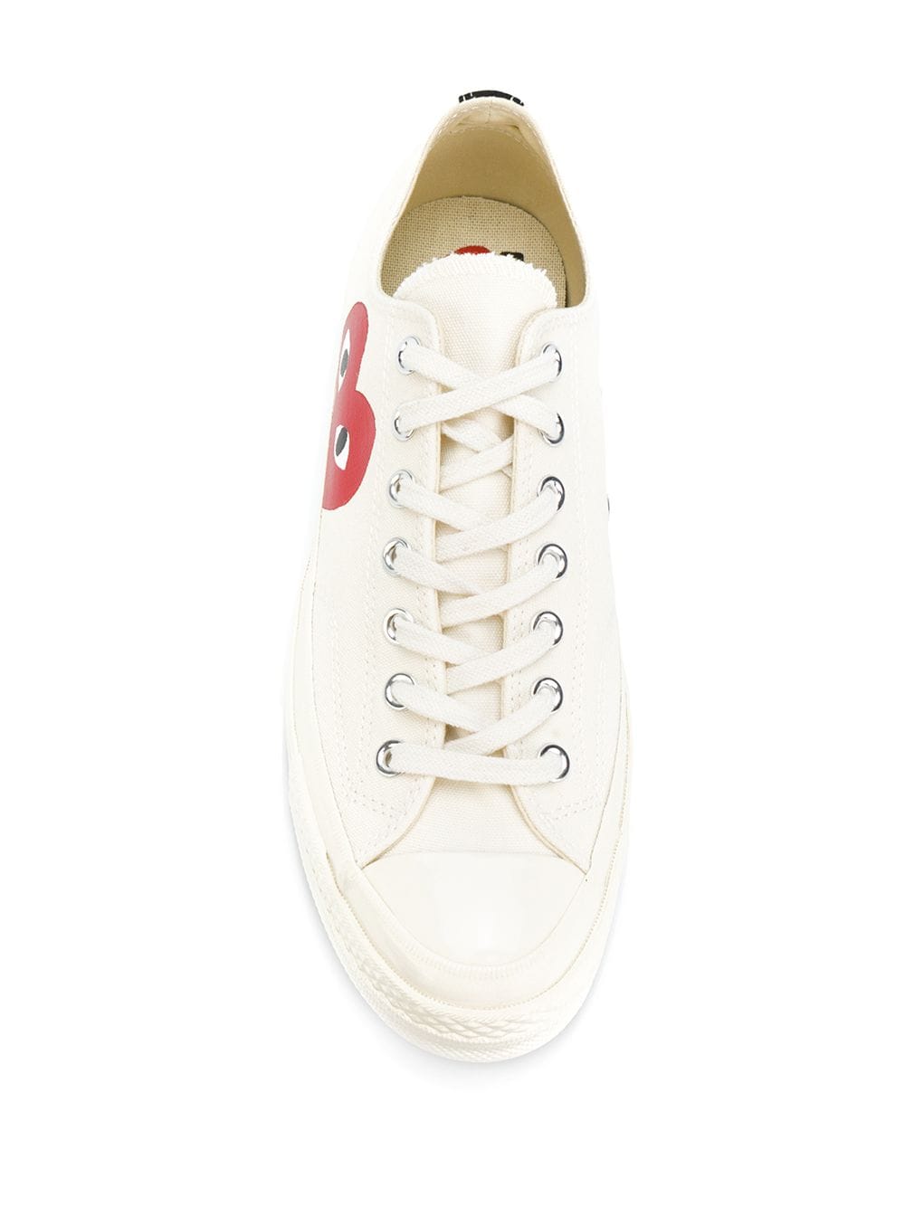 Comme des garcons play emblem low top outlet sneaker